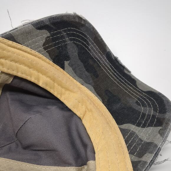 C.C Exclusives Strapback Trucker Hat Multi One Size Mesh Back Camo Ponytail - Picture 8 of 9